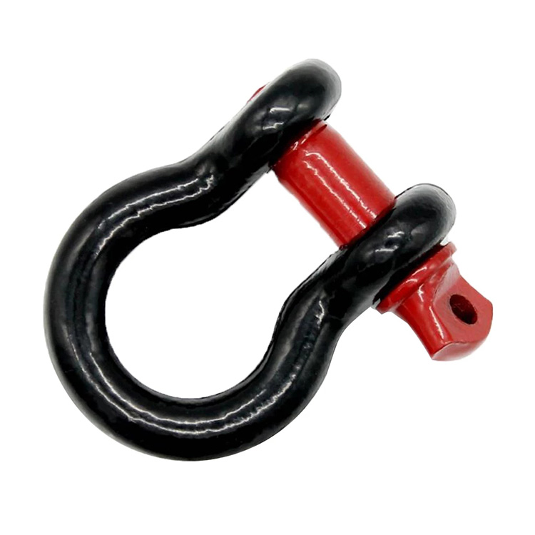 3/4 inci 2 Tan D-cincin Universal Bow Belenggu Merah Hitam Cars Tow Treler Hook